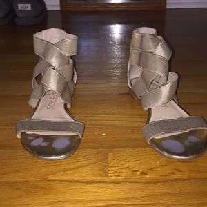 Gold sandals size 6.5